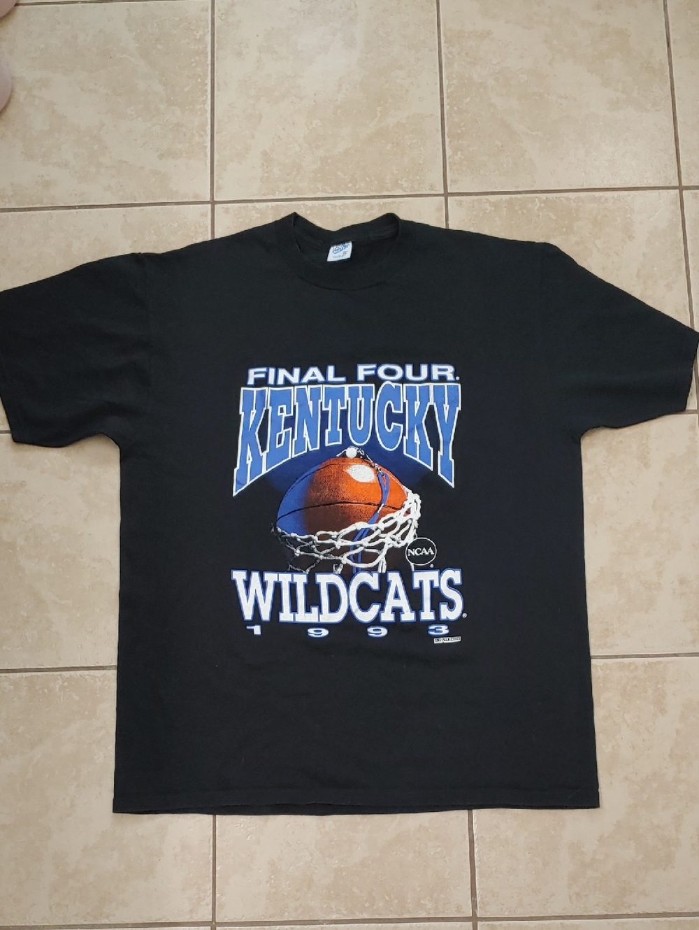 Vintage 90s UK Shirt 1993 Final Four Kentucky Wildcats T-Shirt Unisex Size XL